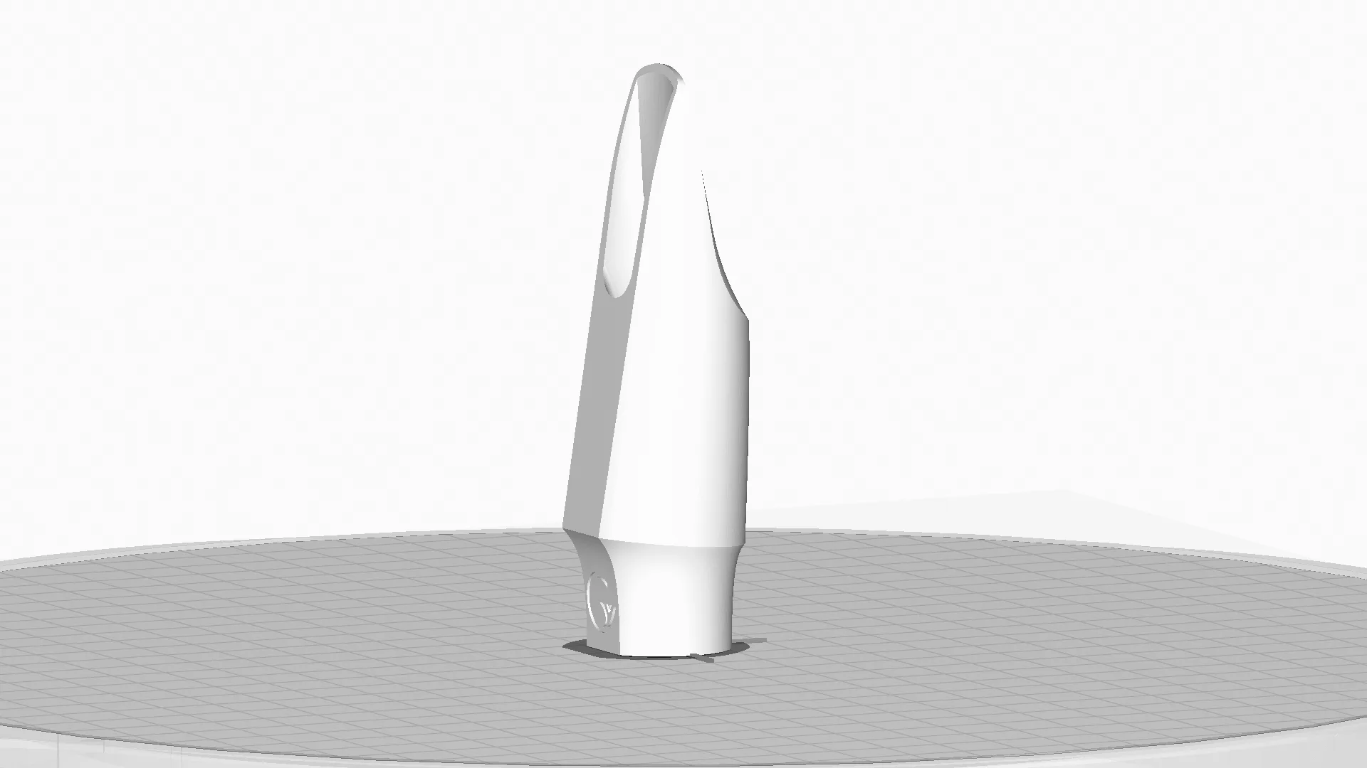 Etape du slicer lors de la conception numérique d'un bec Grain de Vent