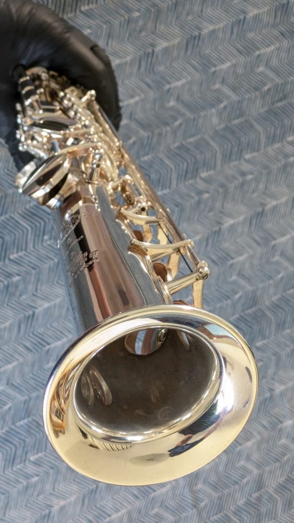 Saxophone Soprano Selmer S80 série III argenté retamponné par l'atelier Grain de Vent