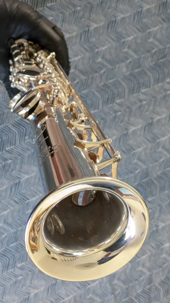 Saxophone Soprano Selmer S80 série III argenté retamponné par l'atelier Grain de Vent