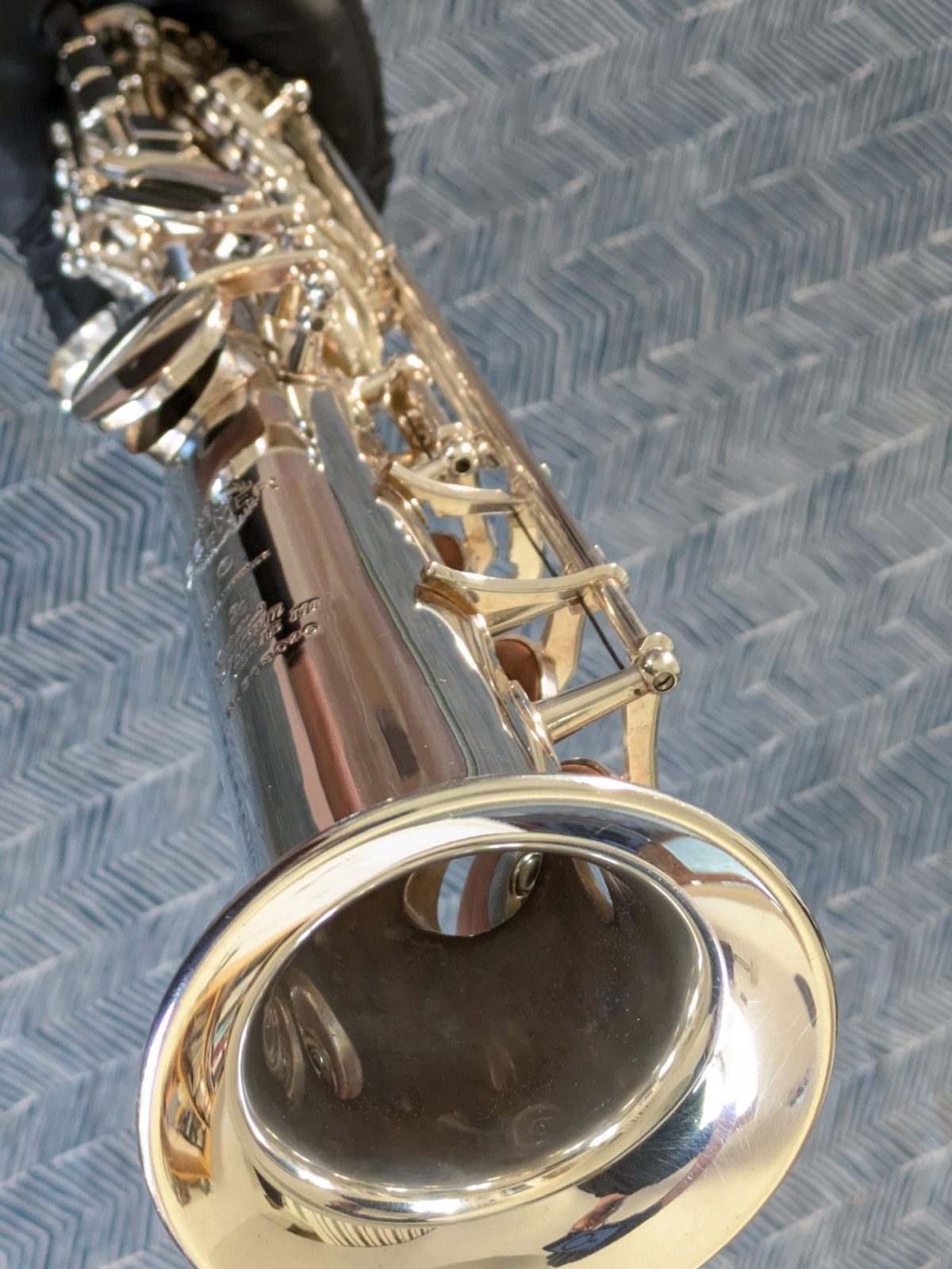 Saxophone Soprano Selmer S80 série III argenté retamponné par l'atelier Grain de Vent