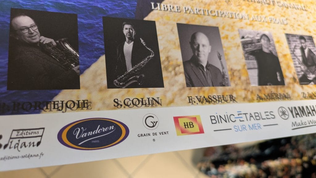 Grain de Vent partenaire de l'académie d'ete Saxo Voce